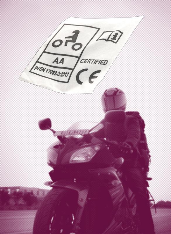 motorcycling label