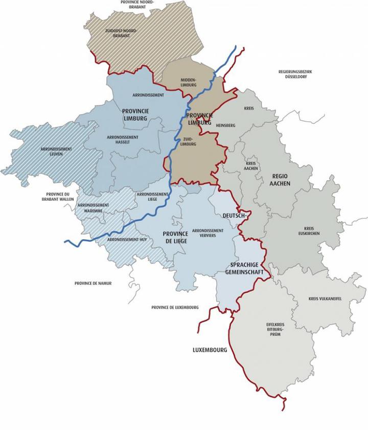 Interreg Meuse-Rhine map