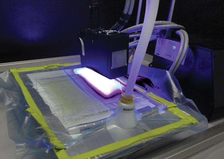 UV-LED curing installation