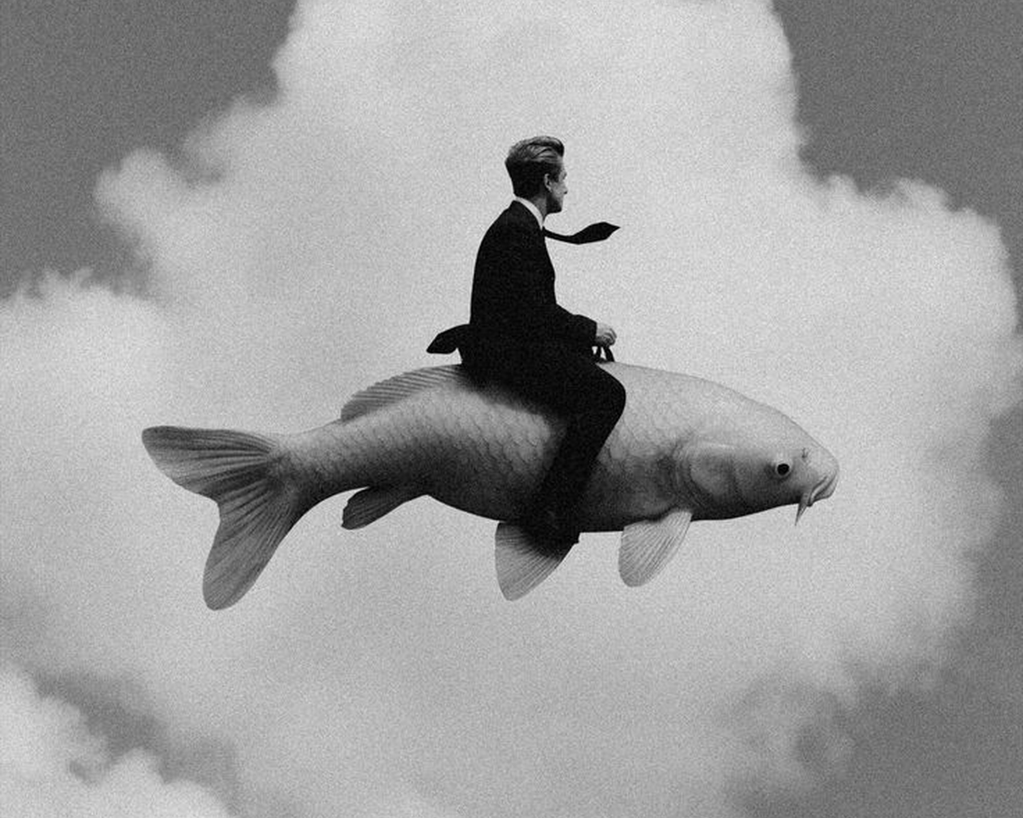 man on fish